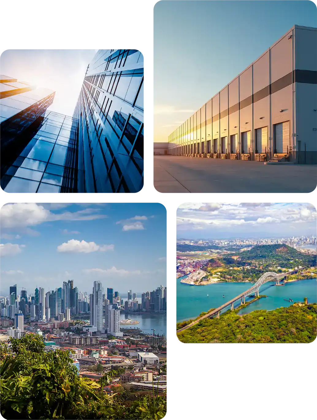Images of different parts of Panamá